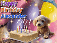 Happy Birthday Alexander GIF
