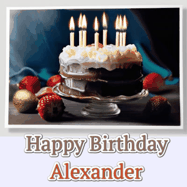 Happy Birthday Alexander GIF