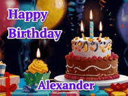 Happy Birthday Alexander GIF
