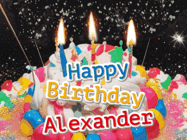 Happy Birthday Alexander GIF