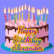 Happy Birthday Alexander GIF