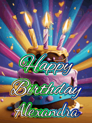 Happy Birthday Alexandra GIF