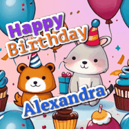 Happy Birthday Alexandra GIF