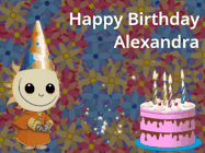 Happy Birthday Alexandra GIF