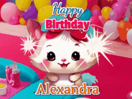 Happy Birthday Alexandra GIF