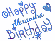 Happy Birthday Alexandra GIF