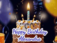 Happy Birthday Alexandra GIF