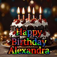 Happy Birthday Alexandra GIF