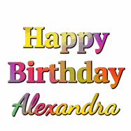 Happy Birthday Alexandra GIF