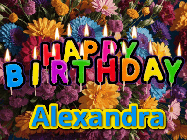 Happy Birthday Alexandra GIF