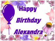 Happy Birthday Alexandra GIF