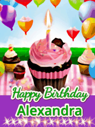 Happy Birthday Alexandra GIF