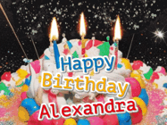 Happy Birthday Alexandra GIF