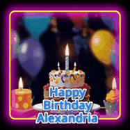 Happy Birthday Alexandria GIF