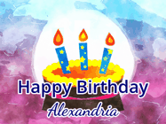 Happy Birthday Alexandria GIF