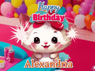 Happy Birthday Alexandria GIF