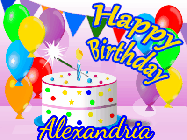 Happy Birthday Alexandria GIF
