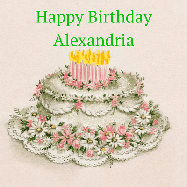 Happy Birthday Alexandria GIF