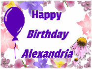 Happy Birthday Alexandria GIF