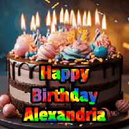 Happy Birthday Alexandria GIF