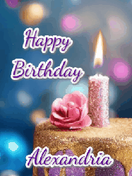 Happy Birthday Alexandria GIF