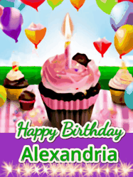 Happy Birthday Alexandria GIF