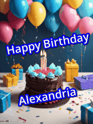 Happy Birthday Alexandria GIF