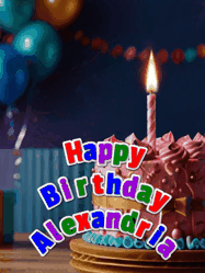 Happy Birthday Alexandria GIF