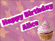 Happy Birthday Alice GIF