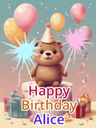 Happy Birthday Alice GIF