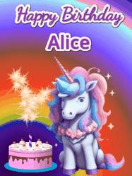 Happy Birthday Alice GIF