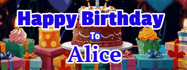 Happy Birthday Alice GIF