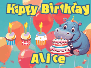 Happy Birthday Alice GIF