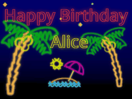 Happy Birthday Alice GIF