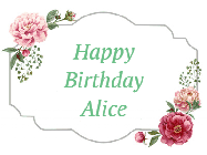 Happy Birthday Alice GIF