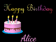Happy Birthday Alice GIF