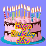 Happy Birthday Alice GIF