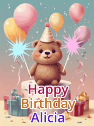 Happy Birthday Alicia GIF