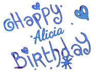 Happy Birthday Alicia GIF