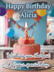 Happy Birthday Alicia GIF