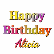 Happy Birthday Alicia GIF