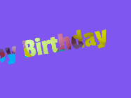 Happy Birthday Alicia GIF: Spinning text over a birthday balloon background. Customize this animated birthday gif with name.