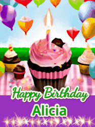 Happy Birthday Alicia GIF