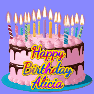Happy Birthday Alicia GIF