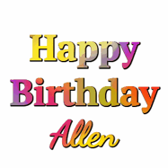 Happy Birthday Allen GIF