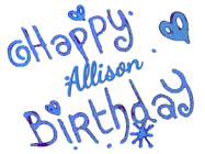 Happy Birthday Allison GIF
