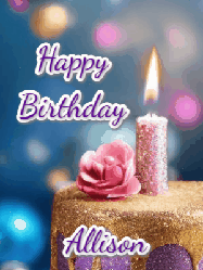 Happy Birthday Allison GIF