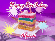 Happy Birthday Alyssa GIF
