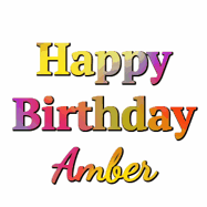 Happy Birthday Amber GIF