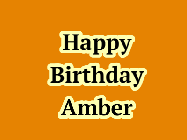 Happy Birthday Amber GIF: Cartoon beer mug birthday gif. Customizable text and beer mug hits the table and foam spills out.
